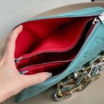 Louis Vuitton LV Women Coussin PM Handbag Azure Blue Lambskin Calfskin Cowhide Leather - immagine 9