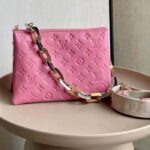 Louis Vuitton LV Women Coussin PM Handbag Rose Bonbon Pink Lambskin Cowhide Leather – Bild 2