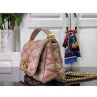 Louis Vuitton LV Women GO-14 MM Beige Pink Lamb Leather Cowhide Leather (12)