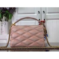 Louis Vuitton LV Women GO-14 MM Beige Pink Lamb Leather Cowhide Leather (12)