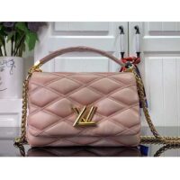 Louis Vuitton LV Women GO-14 MM Beige Pink Lamb Leather Cowhide Leather (12)