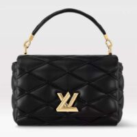 Louis Vuitton LV Women GO-14 MM Black Lamb Leather Cowhide Leather (4)