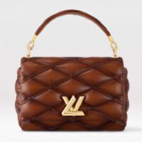 Louis Vuitton LV Women GO-14 MM Smoked Tan Lamb Leather Cowhide Leather