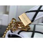 Louis Vuitton LV Women GO-14 MM White Black Lamb Leather Cowhide Leather - Image 9