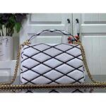 Louis Vuitton LV Women GO-14 MM White Black Lamb Leather Cowhide Leather - Image 4