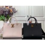 Louis Vuitton LV Women Lock Go Black Grained Calf Leather Microfiber Lining - Image 13