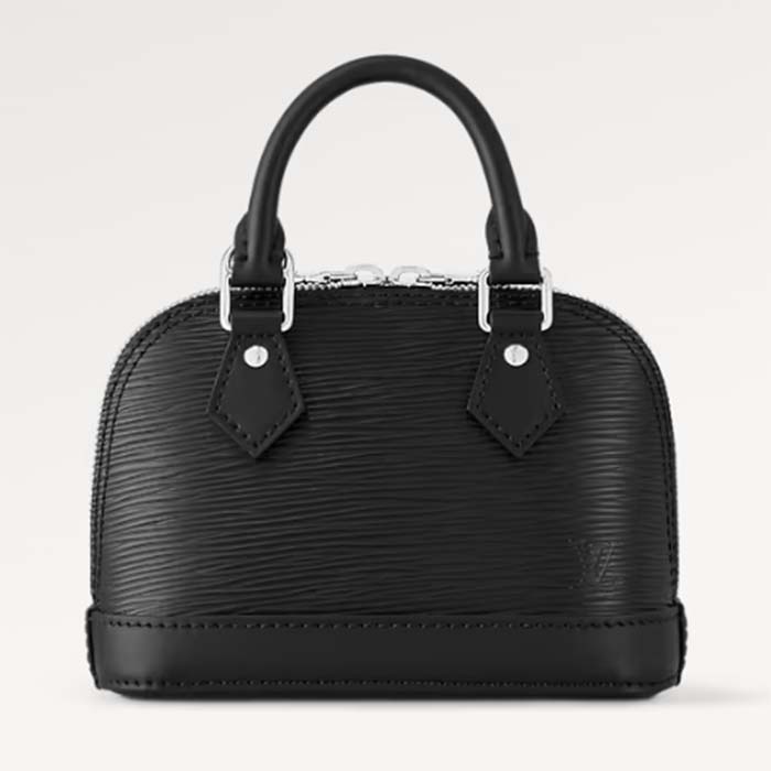 Louis Vuitton LV Women Nano Alma Handbag Black Epi Grained Cowhide Leather