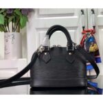 Louis Vuitton LV Women Nano Alma Handbag Black Epi Grained Cowhide Leather - Image 2