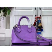 Louis Vuitton LV Women Nano Alma Handbag Lilas Provence Lilac Epi Grained Cowhide Leather (10)
