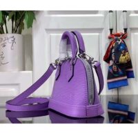 Louis Vuitton LV Women Nano Alma Handbag Lilas Provence Lilac Epi Grained Cowhide Leather (10)