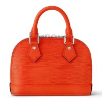 Louis Vuitton LV Women Nano Alma Handbag Minnesota Orange Epi Grained Cowhide Leather (3)