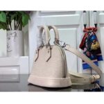 Louis Vuitton LV Women Nano Alma Handbag Quartz White Epi Grained Cowhide Leather - Bild 4