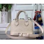 Louis Vuitton LV Women Nano Alma Handbag Quartz White Epi Grained Cowhide Leather - Bild 2