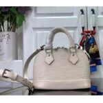 Louis Vuitton LV Women Nano Alma Handbag Quartz White Epi Grained Cowhide Leather - Bild 3