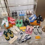 Louis Vuitton Unisex LV Skate Sneaker Mix of Materials Technical Mesh Plain Suede Calf Leather – Image 11