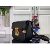 Louis Vuitton Women LV Orsay MM Handbag Black Cowhide Leather Flap Closure N-Lock (7)