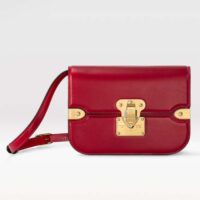 Louis Vuitton Women LV Orsay MM Handbag Red Cowhide Leather Flap Closure N-Lock (4)