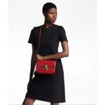 Louis Vuitton Women LV Orsay MM Handbag Red Cowhide Leather Flap Closure N-Lock – Image 13