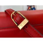 Louis Vuitton Women LV Orsay MM Handbag Red Cowhide Leather Flap Closure N-Lock – Image 9