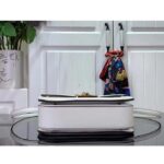 Louis Vuitton Women LV Orsay MM Handbag White Cowhide Leather Flap Closure N-Lock - Imagen 5