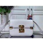 Louis Vuitton Women LV Orsay MM Handbag White Cowhide Leather Flap Closure N-Lock - Imagen 2