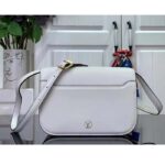 Louis Vuitton Women LV Orsay MM Handbag White Cowhide Leather Flap Closure N-Lock - Imagen 3