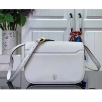 Louis Vuitton Women LV Orsay MM Handbag White Cowhide Leather Flap Closure N-Lock (5)