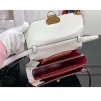 Louis Vuitton Women LV Orsay MM Handbag White Cowhide Leather Flap Closure N-Lock (5)