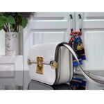 Louis Vuitton Women LV Orsay MM Handbag White Cowhide Leather Flap Closure N-Lock - Imagen 4