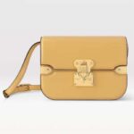Louis Vuitton Women LV Orsay MM Handbag Yellow Cowhide Leather Flap Closure N-Lock