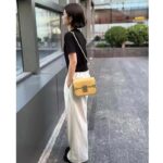 Louis Vuitton Women LV Orsay MM Handbag Yellow Cowhide Leather Flap Closure N-Lock - Image 13