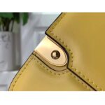 Louis Vuitton Women LV Orsay MM Handbag Yellow Cowhide Leather Flap Closure N-Lock - Image 8