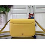 Louis Vuitton Women LV Orsay MM Handbag Yellow Cowhide Leather Flap Closure N-Lock - Image 4