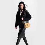 Louis Vuitton Women LV Orsay MM Handbag Yellow Cowhide Leather Flap Closure N-Lock - Image 14