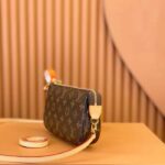 Louis Vuitton Women Pochette Accessoires Natural Cowhide Leather Trimmings Zipper Closure - immagine 6
