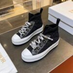 Dior CD Unisex Walk'N'Dior Platform Sneaker Black Macrocannage Technical Mesh - Imagen 7