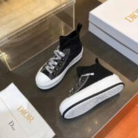 Dior CD Unisex Walk’N’Dior Platform Sneaker Black Macrocannage Technical Mesh (2)
