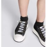 Dior CD Unisex Walk'N'Dior Platform Sneaker Black Macrocannage Technical Mesh - Imagen 13