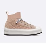 Dior CD Unisex Walk'N'Dior Platform Sneaker Nude Macrocannage in rete tecnica