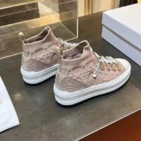 Dior CD Unisex Walk’N’Dior Platform Sneaker Nude Macrocannage Technical Mesh (10)