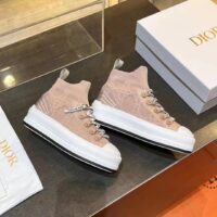 Dior CD Unisex Walk’N’Dior Platform Sneaker Nude Macrocannage Technical Mesh (10)