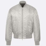 Dior Herr CD Dior Oblique Bomberjacka Grå Tekniskt Tyg