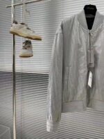 Dior Women CD Dior Oblique Bomber Jacket Gray Technical Fabric - Bild 5