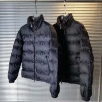 Dior Men CD Dior Oblique Down Jacket Navy Blue Technical Jacquard (1)