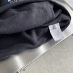 Dior Men CD Relaxed Fit Hooded Sweatshirt Black Cotton Fleece - Image 9