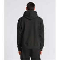 Dior Men CD Relaxed Fit Hooded Sweatshirt Black Cotton Fleece (7)