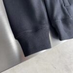 Dior Men CD Relaxed Fit Hooded Sweatshirt Black Cotton Fleece - Image 8