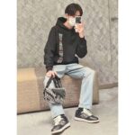 Dior Men CD Relaxed Fit Hooded Sweatshirt Black Cotton Fleece - Image 10