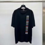 Dior Men CD Relaxed-Fit T-Shirt Black Slub Organic Cotton Jersey - Image 2