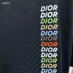 Dior Men CD Relaxed-Fit T-Shirt Black Slub Organic Cotton Jersey - Image 6